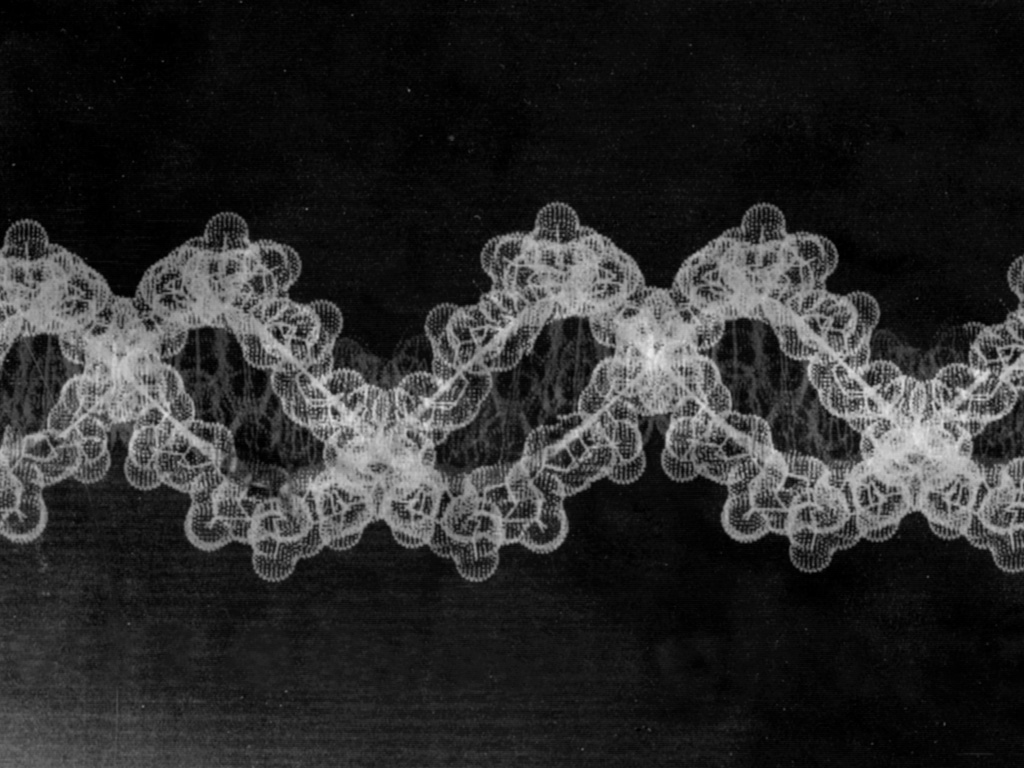 black and white dna print